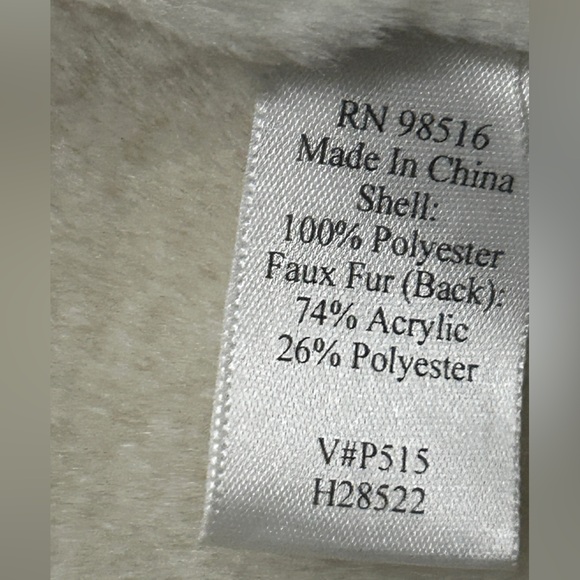🥳 H P 🥳🙌🎉Coldwater Creek Suede Faux Fur Coat PM - Picture 10 of 10